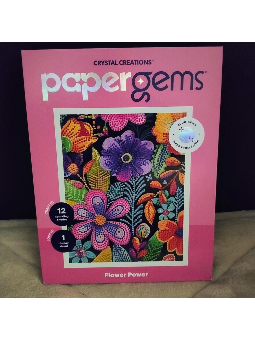 Hinkler Crystal Creations PAPER GEMS, 2000 SPARKLING GEMS MADE FROM PAPER NEW